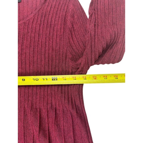 Eileen Fisher Dress Size Petite Small 100% Wool Italian Yarn Rib Release Pleats - Picture 6 of 14